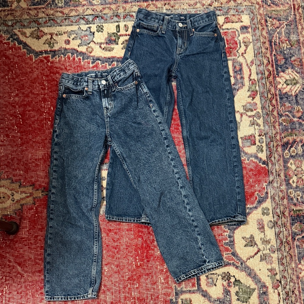 Old Navy Dark Blue Baggy Jeans size 10 boys